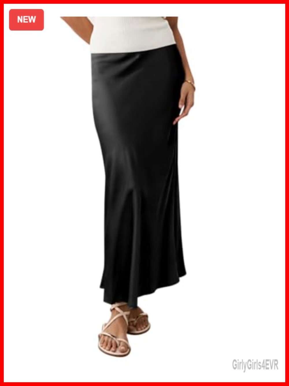 Satin High Waist Maxi Skirt A-Line Formal Wedding Guest Prom